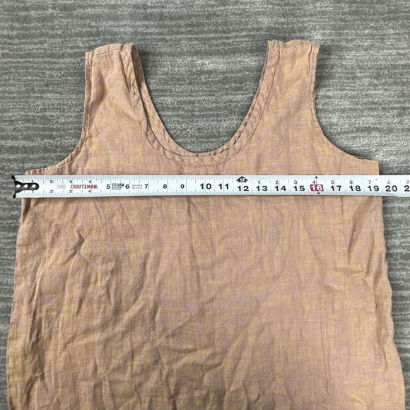 FLAX by Jeanne Engelhart Tank Maxi Dress Size S Peach - Picture 6 of 11